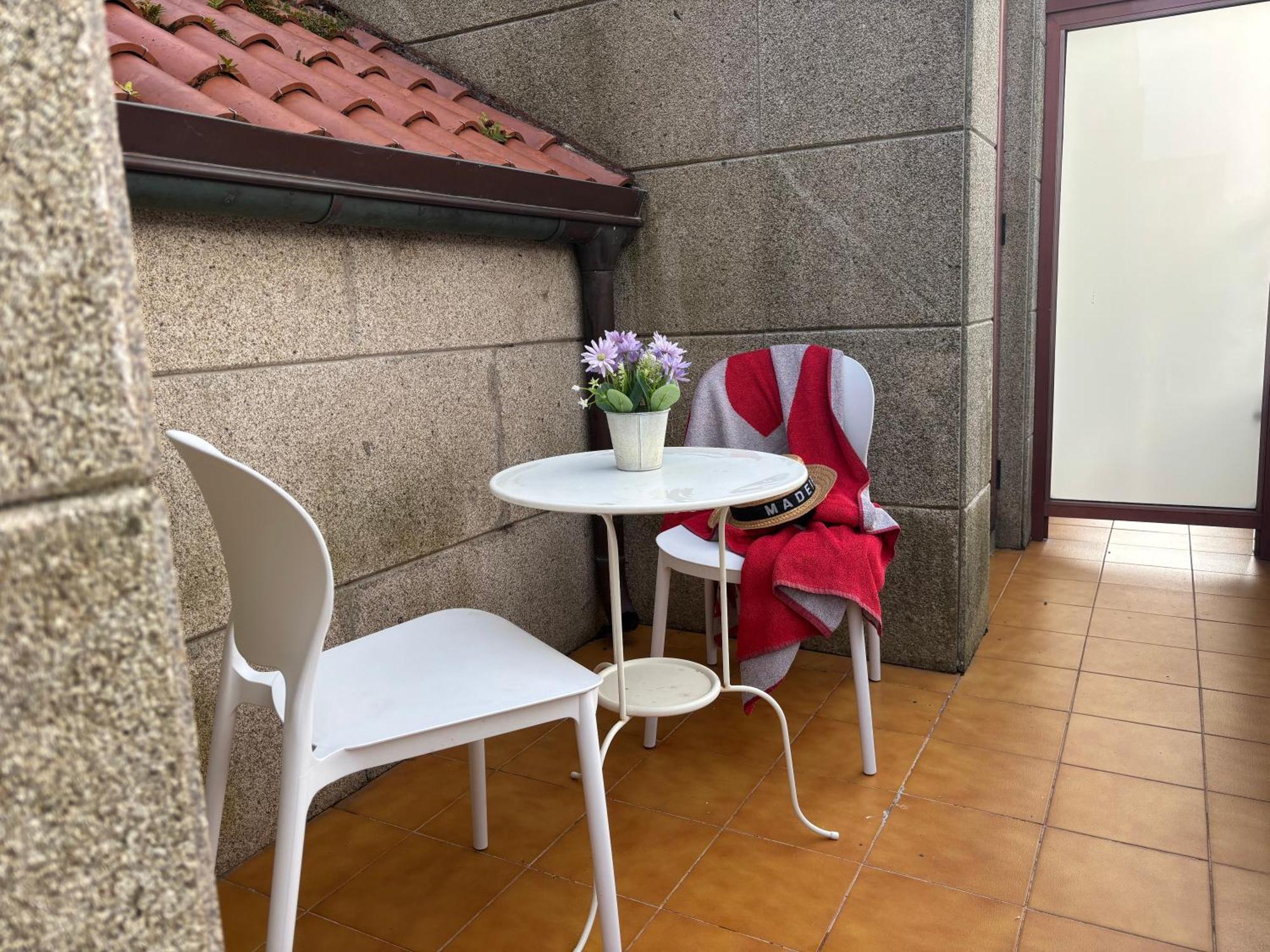 산신소 Desconectaengalicia Atico Terraza Playa Panadeira 아파트 외부 사진
